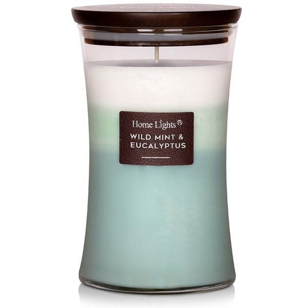 Picture of Wild Mint & Eucalyptus, Home Lights 3-Layer Highly Scented Candles 